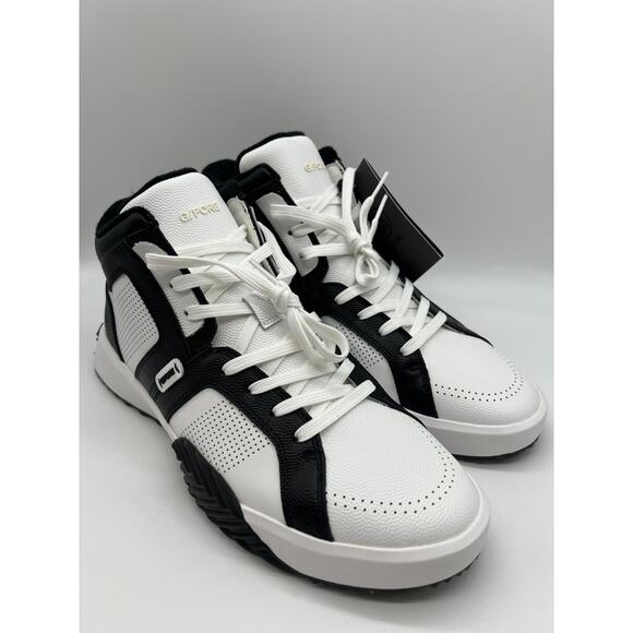 G/Fore G.112 Leather Mid-Top Street Shoe Black/White Men\'s Size 11.5 New main image 14